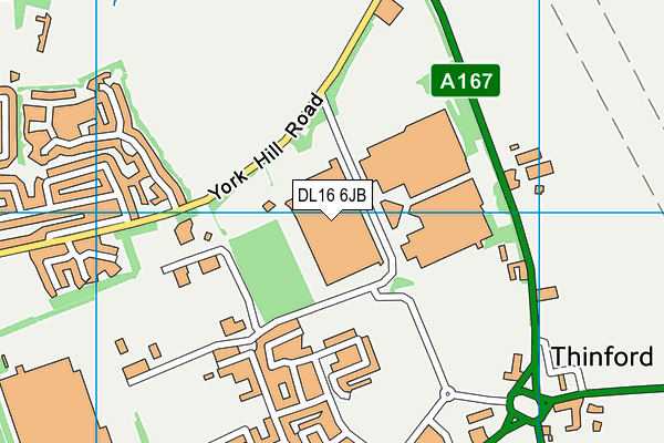 DL16 6JB map - OS VectorMap District (Ordnance Survey) DL16 6JB map - OS VectorMap District (Ordnance Survey)