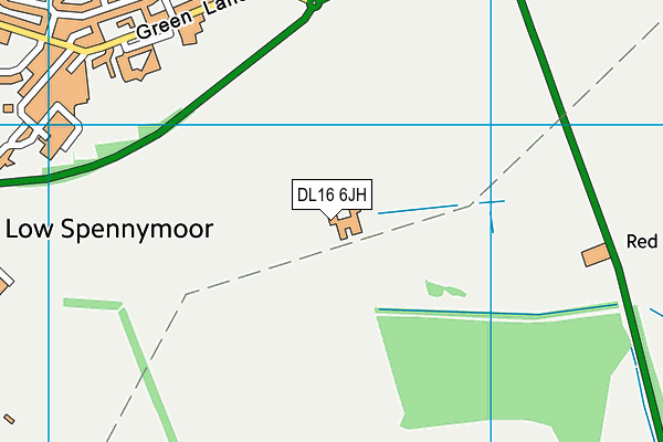 DL16 6JH map - OS VectorMap District (Ordnance Survey) DL16 6JH map - OS VectorMap District (Ordnance Survey)