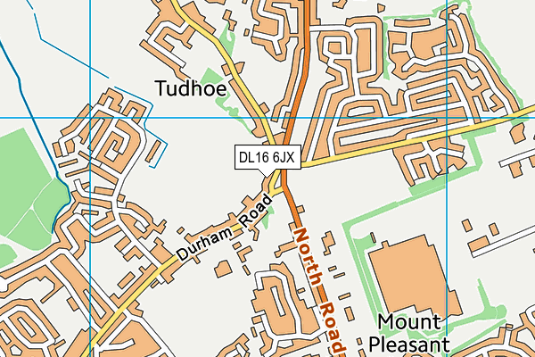 DL16 6JX map - OS VectorMap District (Ordnance Survey) DL16 6JX map - OS VectorMap District (Ordnance Survey)