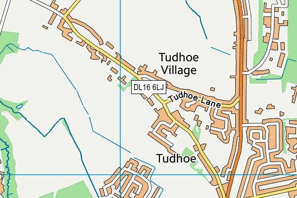 DL16 6LJ map - OS VectorMap District (Ordnance Survey)