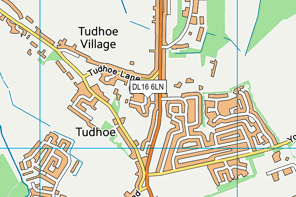 DL16 6LN map - OS VectorMap District (Ordnance Survey)