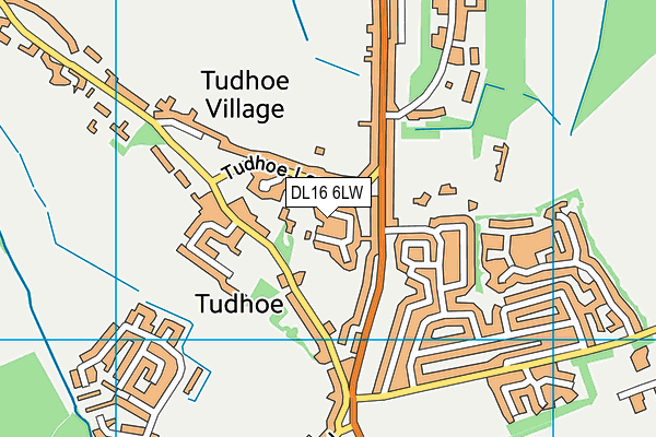 DL16 6LW map - OS VectorMap District (Ordnance Survey) DL16 6LW map - OS VectorMap District (Ordnance Survey)