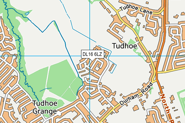 DL16 6LZ map - OS VectorMap District (Ordnance Survey) DL16 6LZ map - OS VectorMap District (Ordnance Survey)
