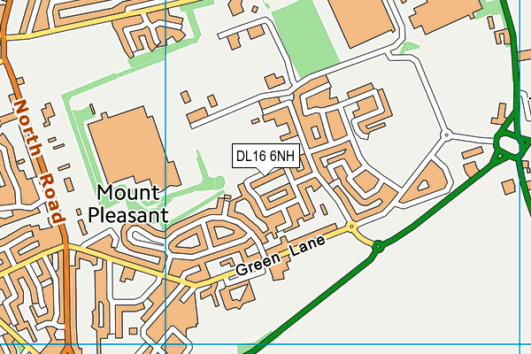 DL16 6NH map - OS VectorMap District (Ordnance Survey) DL16 6NH map - OS VectorMap District (Ordnance Survey)