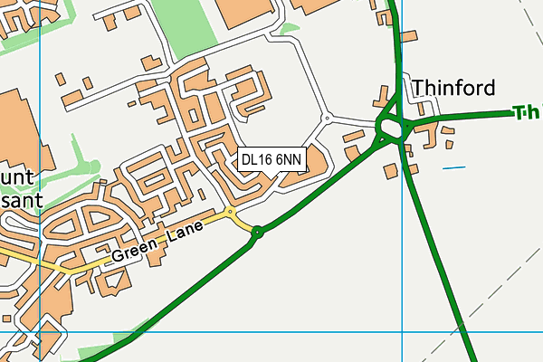 DL16 6NN map - OS VectorMap District (Ordnance Survey) DL16 6NN map - OS VectorMap District (Ordnance Survey)