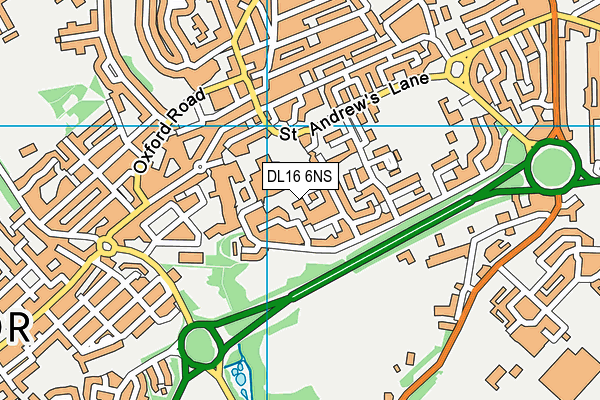DL16 6NS map - OS VectorMap District (Ordnance Survey) DL16 6NS map - OS VectorMap District (Ordnance Survey)