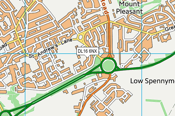 DL16 6NX map - OS VectorMap District (Ordnance Survey) DL16 6NX map - OS VectorMap District (Ordnance Survey)