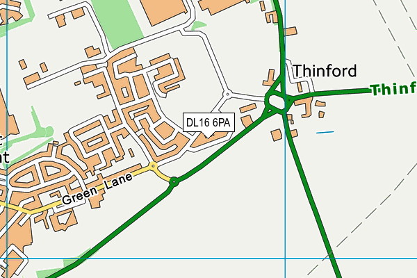 DL16 6PA map - OS VectorMap District (Ordnance Survey) DL16 6PA map - OS VectorMap District (Ordnance Survey)