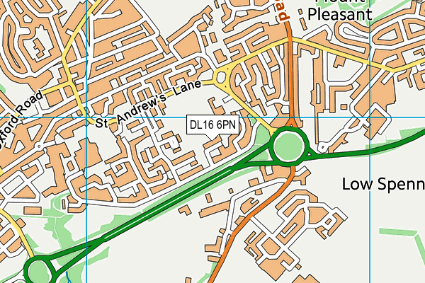 DL16 6PN map - OS VectorMap District (Ordnance Survey) DL16 6PN map - OS VectorMap District (Ordnance Survey)