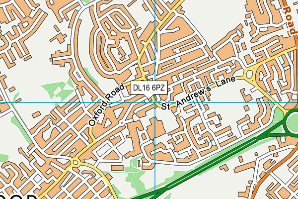 DL16 6PZ map - OS VectorMap District (Ordnance Survey) DL16 6PZ map - OS VectorMap District (Ordnance Survey)