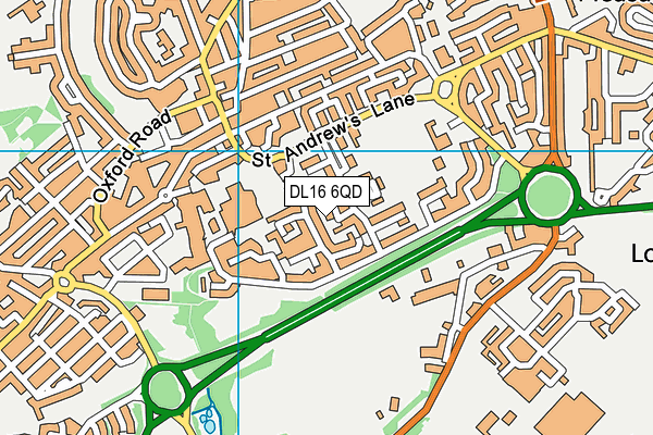 DL16 6QD map - OS VectorMap District (Ordnance Survey) DL16 6QD map - OS VectorMap District (Ordnance Survey)
