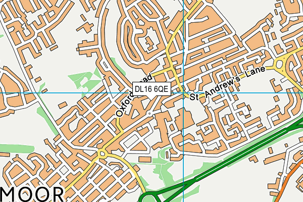 DL16 6QE map - OS VectorMap District (Ordnance Survey) DL16 6QE map - OS VectorMap District (Ordnance Survey)