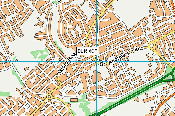 DL16 6QF map - OS VectorMap District (Ordnance Survey) DL16 6QF map - OS VectorMap District (Ordnance Survey)