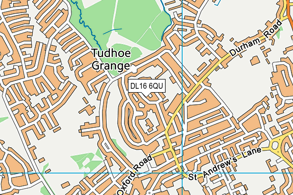 DL16 6QU map - OS VectorMap District (Ordnance Survey) DL16 6QU map - OS VectorMap District (Ordnance Survey)