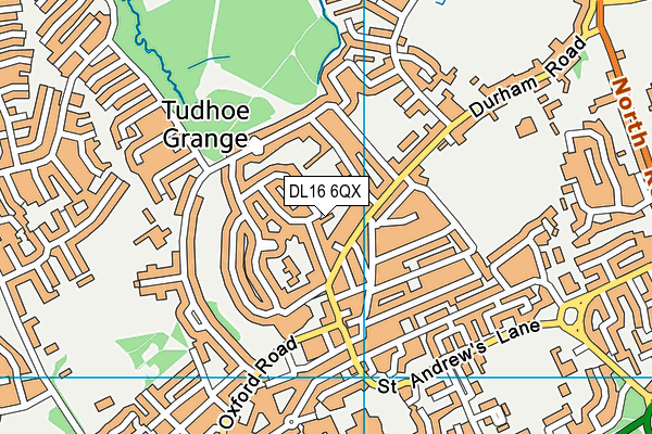 DL16 6QX map - OS VectorMap District (Ordnance Survey) DL16 6QX map - OS VectorMap District (Ordnance Survey)