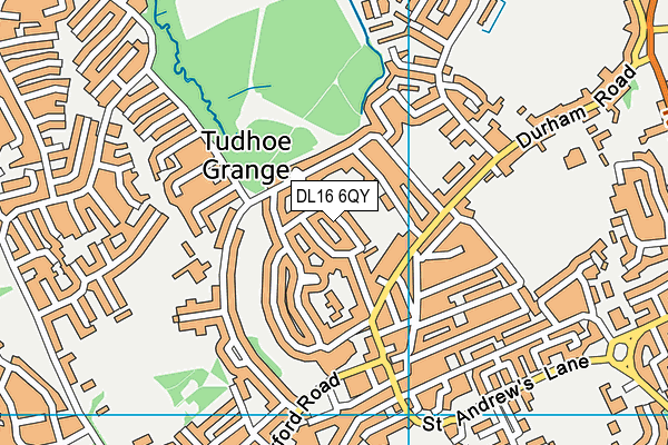 DL16 6QY map - OS VectorMap District (Ordnance Survey) DL16 6QY map - OS VectorMap District (Ordnance Survey)