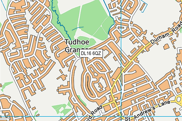 DL16 6QZ map - OS VectorMap District (Ordnance Survey) DL16 6QZ map - OS VectorMap District (Ordnance Survey)