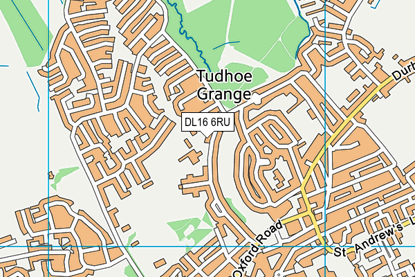 DL16 6RU map - OS VectorMap District (Ordnance Survey) DL16 6RU map - OS VectorMap District (Ordnance Survey)