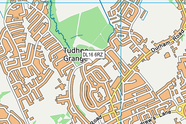 DL16 6RZ map - OS VectorMap District (Ordnance Survey) DL16 6RZ map - OS VectorMap District (Ordnance Survey)