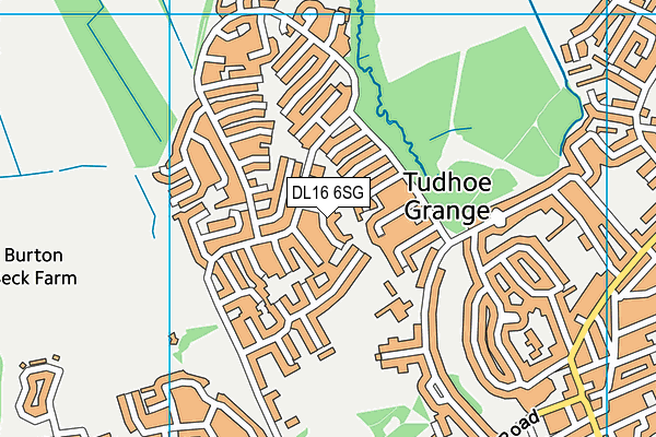 DL16 6SG map - OS VectorMap District (Ordnance Survey) DL16 6SG map - OS VectorMap District (Ordnance Survey)