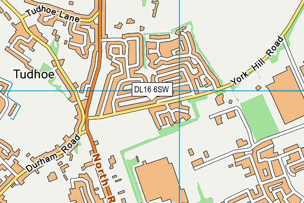 DL16 6SW map - OS VectorMap District (Ordnance Survey) DL16 6SW map - OS VectorMap District (Ordnance Survey)