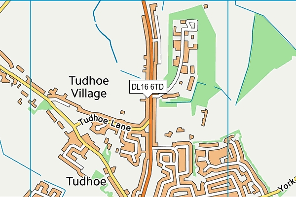 DL16 6TD map - OS VectorMap District (Ordnance Survey) DL16 6TD map - OS VectorMap District (Ordnance Survey)