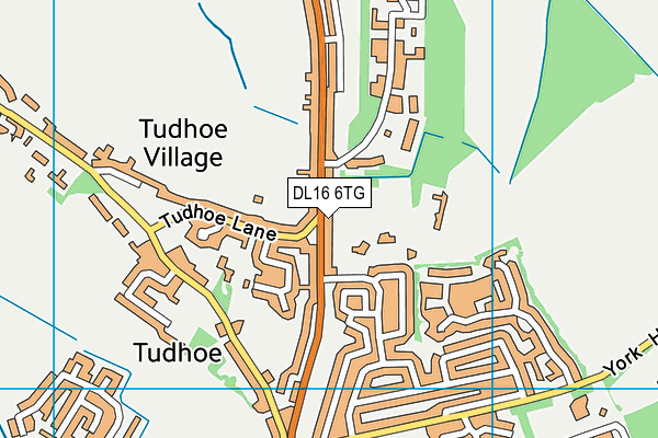 DL16 6TG map - OS VectorMap District (Ordnance Survey) DL16 6TG map - OS VectorMap District (Ordnance Survey)