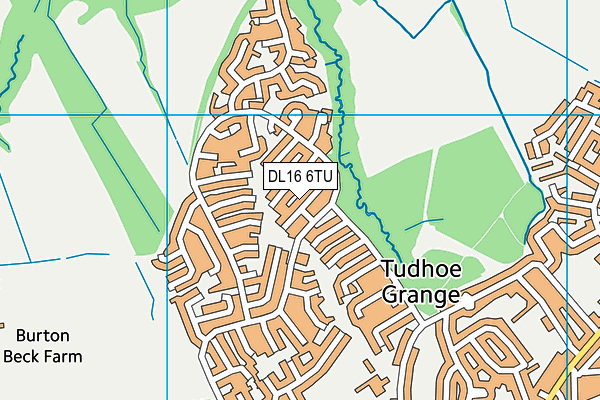 DL16 6TU map - OS VectorMap District (Ordnance Survey) DL16 6TU map - OS VectorMap District (Ordnance Survey)
