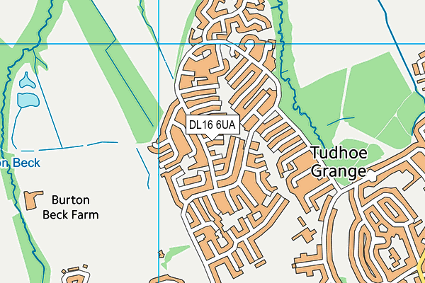 DL16 6UA map - OS VectorMap District (Ordnance Survey) DL16 6UA map - OS VectorMap District (Ordnance Survey)