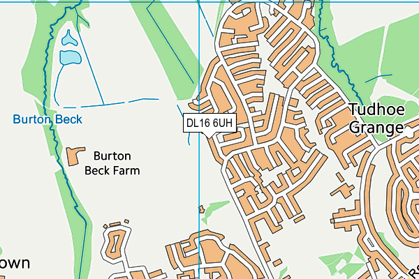 DL16 6UH map - OS VectorMap District (Ordnance Survey) DL16 6UH map - OS VectorMap District (Ordnance Survey)