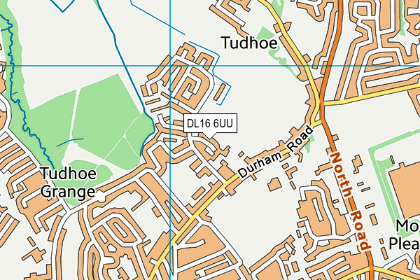 DL16 6UU map - OS VectorMap District (Ordnance Survey) DL16 6UU map - OS VectorMap District (Ordnance Survey)