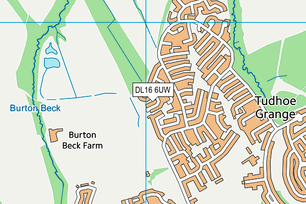 DL16 6UW map - OS VectorMap District (Ordnance Survey) DL16 6UW map - OS VectorMap District (Ordnance Survey)