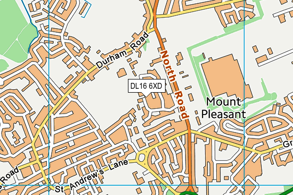 DL16 6XD map - OS VectorMap District (Ordnance Survey) DL16 6XD map - OS VectorMap District (Ordnance Survey)