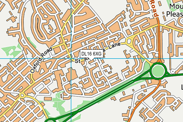 DL16 6XG map - OS VectorMap District (Ordnance Survey) DL16 6XG map - OS VectorMap District (Ordnance Survey)