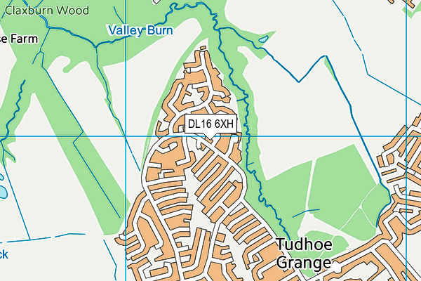 DL16 6XH map - OS VectorMap District (Ordnance Survey) DL16 6XH map - OS VectorMap District (Ordnance Survey)