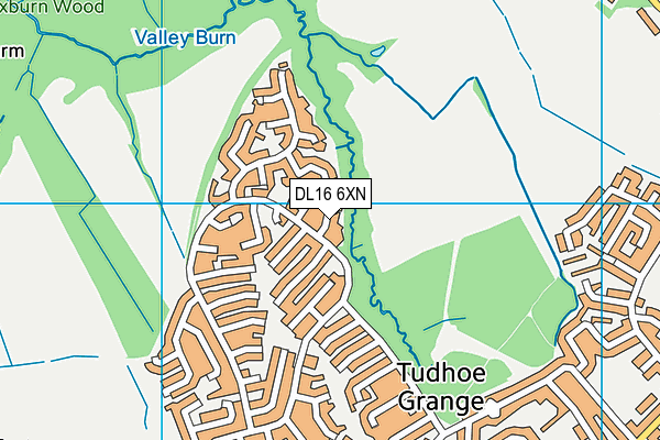 DL16 6XN map - OS VectorMap District (Ordnance Survey) DL16 6XN map - OS VectorMap District (Ordnance Survey)