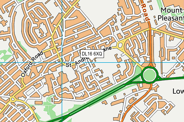 DL16 6XQ map - OS VectorMap District (Ordnance Survey) DL16 6XQ map - OS VectorMap District (Ordnance Survey)