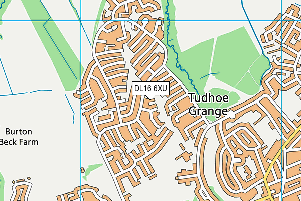 DL16 6XU map - OS VectorMap District (Ordnance Survey) DL16 6XU map - OS VectorMap District (Ordnance Survey)