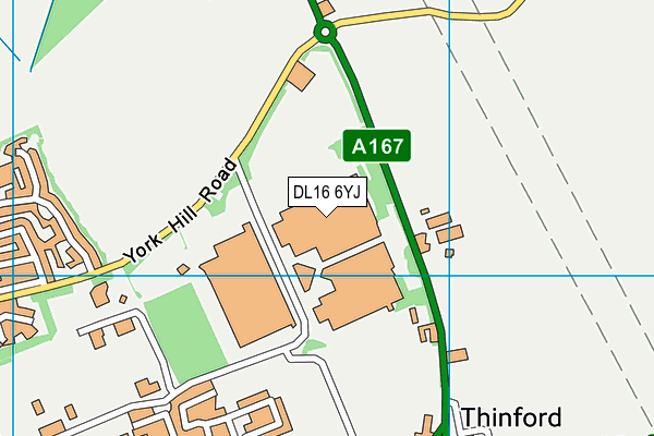 DL16 6YJ map - OS VectorMap District (Ordnance Survey) DL16 6YJ map - OS VectorMap District (Ordnance Survey)