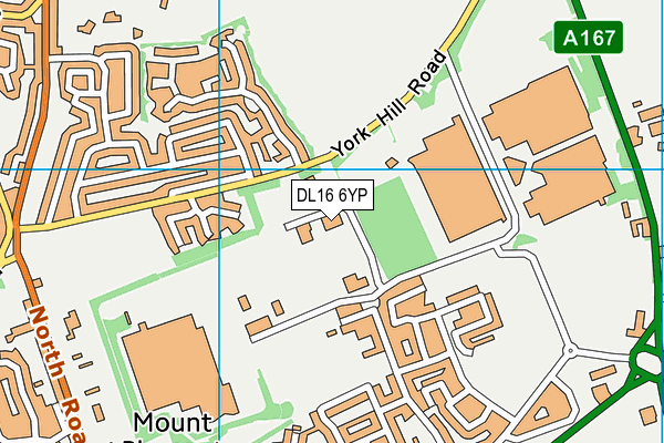 DL16 6YP map - OS VectorMap District (Ordnance Survey) DL16 6YP map - OS VectorMap District (Ordnance Survey)