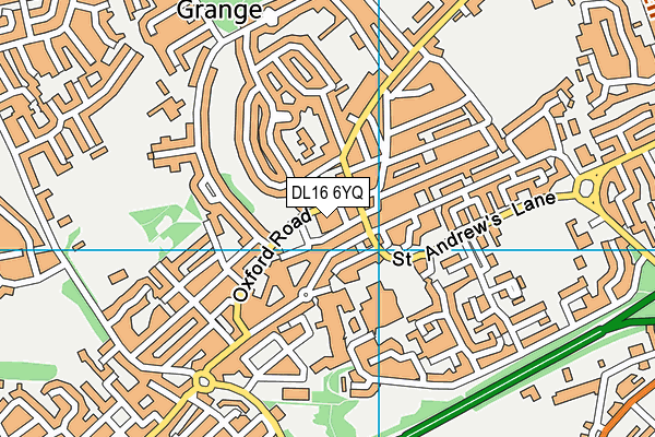DL16 6YQ map - OS VectorMap District (Ordnance Survey) DL16 6YQ map - OS VectorMap District (Ordnance Survey)