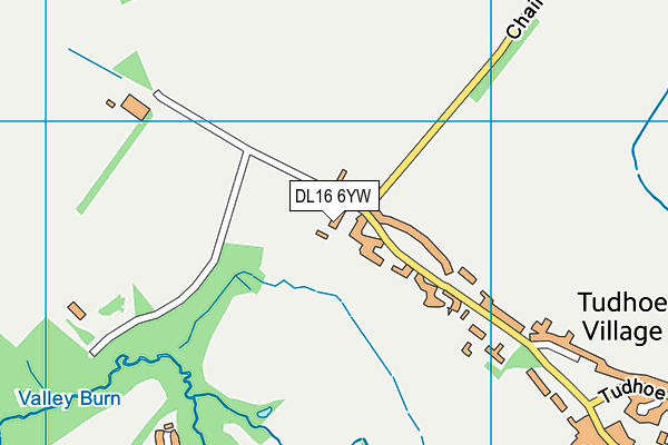 DL16 6YW map - OS VectorMap District (Ordnance Survey) DL16 6YW map - OS VectorMap District (Ordnance Survey)