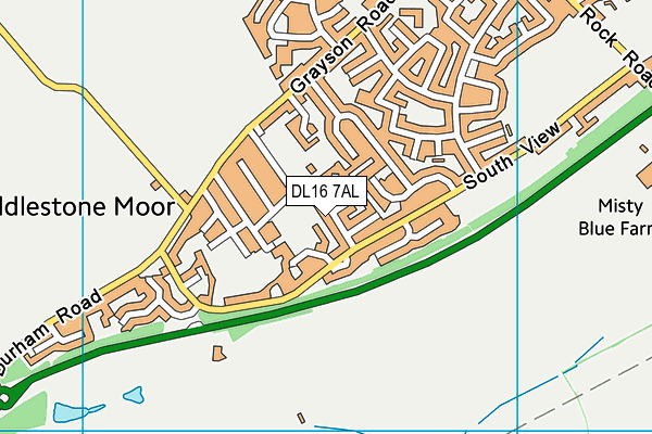 DL16 7AL map - OS VectorMap District (Ordnance Survey) DL16 7AL map - OS VectorMap District (Ordnance Survey)