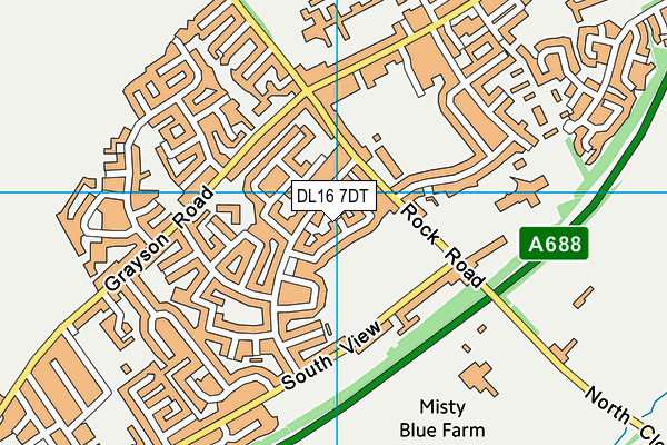 DL16 7DT map - OS VectorMap District (Ordnance Survey) DL16 7DT map - OS VectorMap District (Ordnance Survey)