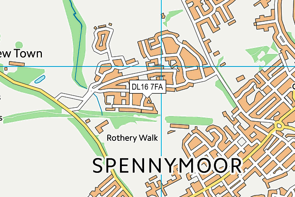 DL16 7FA map - OS VectorMap District (Ordnance Survey) DL16 7FA map - OS VectorMap District (Ordnance Survey)