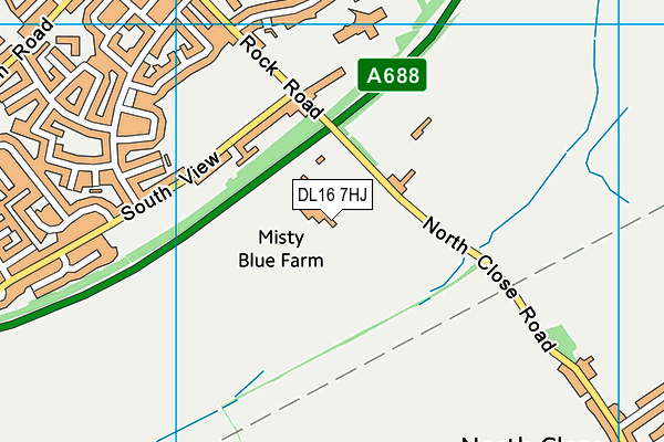 DL16 7HJ map - OS VectorMap District (Ordnance Survey) DL16 7HJ map - OS VectorMap District (Ordnance Survey)