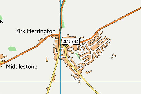 DL16 7HZ map - OS VectorMap District (Ordnance Survey) DL16 7HZ map - OS VectorMap District (Ordnance Survey)