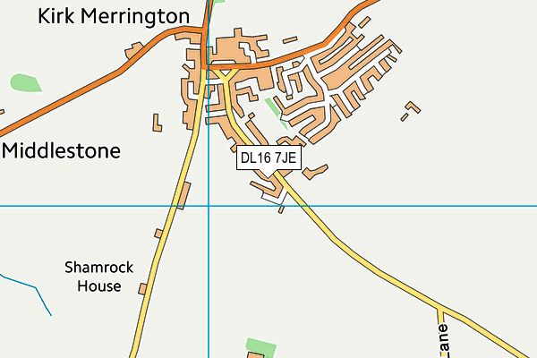 DL16 7JE map - OS VectorMap District (Ordnance Survey) DL16 7JE map - OS VectorMap District (Ordnance Survey)