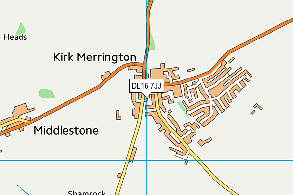 DL16 7JJ map - OS VectorMap District (Ordnance Survey) DL16 7JJ map - OS VectorMap District (Ordnance Survey)