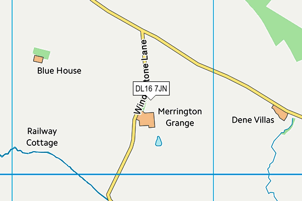 DL16 7JN map - OS VectorMap District (Ordnance Survey) DL16 7JN map - OS VectorMap District (Ordnance Survey)